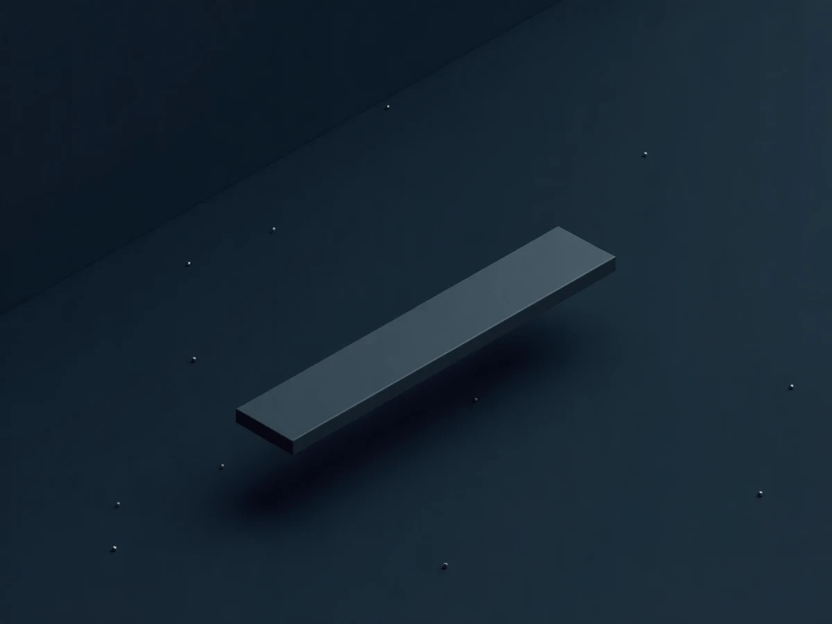A single narrow path suspended in empty space